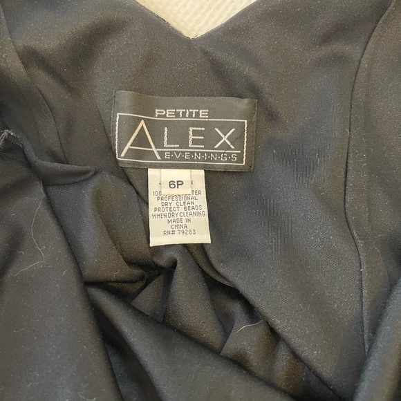 1990’s SILK VELVET ALEX EVENINGS MAXI DRESS SIZE 6P - Picture 9 of 15